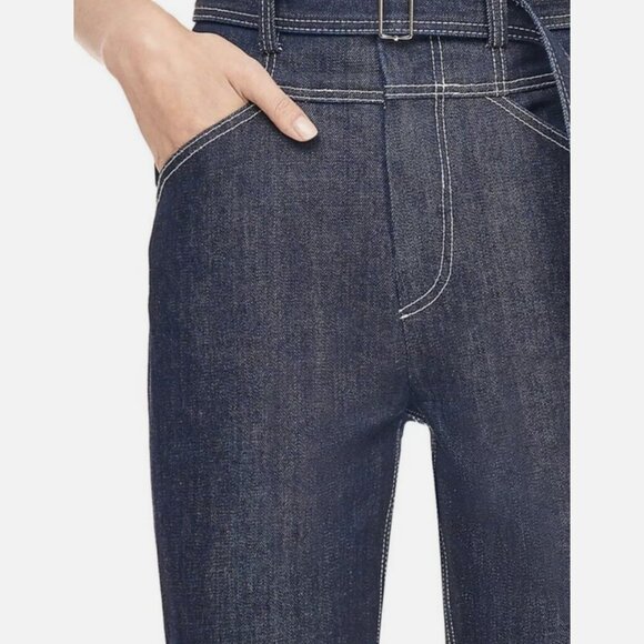 La Vie Rebecca Taylor Belted Denim Jeans Size 28. NWOT. - Picture 3 of 9